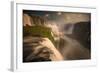 Iguazu Falls Waterfall at Sunset-Alex Saberi-Framed Photographic Print