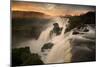 Iguazu Falls Waterfall at Sunset-Alex Saberi-Mounted Photographic Print