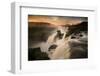 Iguazu Falls Waterfall at Sunset-Alex Saberi-Framed Photographic Print