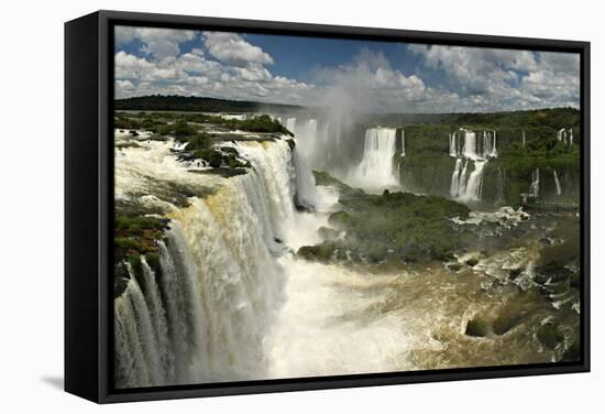 Iguazu Falls-Neale Cousland-Framed Stretched Canvas