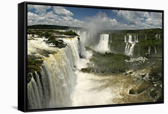 Iguazu Falls-Neale Cousland-Framed Stretched Canvas