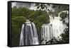 Iguazu Falls-luiz rocha-Framed Stretched Canvas