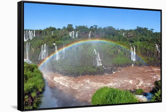 Iguazu Water Fall IIII-Howard Ruby-Framed Stretched Canvas