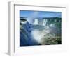 Iguazu Waterfalls and Rainbow.-Joseph Sohm-Framed Premium Photographic Print