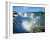 Iguazu Waterfalls and Rainbow.-Joseph Sohm-Framed Photographic Print