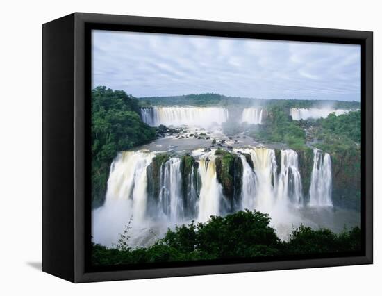 Iguazu Waterfalls in South America-Joseph Sohm-Framed Stretched Canvas