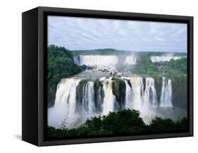 Iguazu Waterfalls in South America-Joseph Sohm-Framed Stretched Canvas