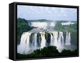 Iguazu Waterfalls in South America-Joseph Sohm-Framed Stretched Canvas