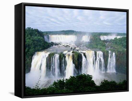 Iguazu Waterfalls in South America-Joseph Sohm-Framed Stretched Canvas