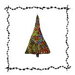 Christmas Tree from Patterns.Vector-Ihnatovich Maryia-Art Print