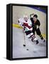 Iice Hockey Players in Action-null-Framed Stretched Canvas