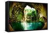 Ik-Kil Cenote, Chichen Itza, Mexico-Subbotina Anna-Framed Stretched Canvas