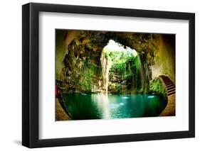 Ik-Kil Cenote, Chichen Itza, Mexico-Subbotina Anna-Framed Photographic Print