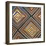 Ikat and Pattern with Gold-Patricia Pinto-Framed Premium Giclee Print