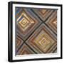 Ikat and Pattern with Gold-Patricia Pinto-Framed Art Print