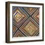 Ikat and Pattern with Gold-Patricia Pinto-Framed Art Print