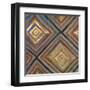 Ikat and Pattern with Gold-Patricia Pinto-Framed Art Print