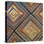 Ikat and Pattern with Gold-Patricia Pinto-Stretched Canvas