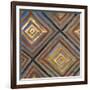 Ikat and Pattern with Gold-Patricia Pinto-Framed Art Print