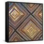 Ikat and Pattern with Gold-Patricia Pinto-Framed Stretched Canvas