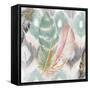 Ikat Feathers I-Patricia Pinto-Framed Stretched Canvas
