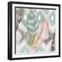 Ikat Feathers I-Patricia Pinto-Framed Art Print