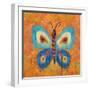 Ikat Flutter Square I-Patricia Pinto-Framed Art Print