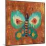 Ikat Flutter Square II-Patricia Pinto-Mounted Art Print