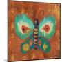 Ikat Flutter Square II-Patricia Pinto-Mounted Art Print