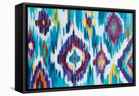 Ikat Jewel I-Farida Zaman-Framed Stretched Canvas