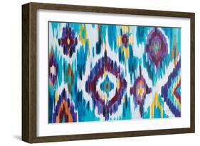 Ikat Jewel I-Farida Zaman-Framed Art Print