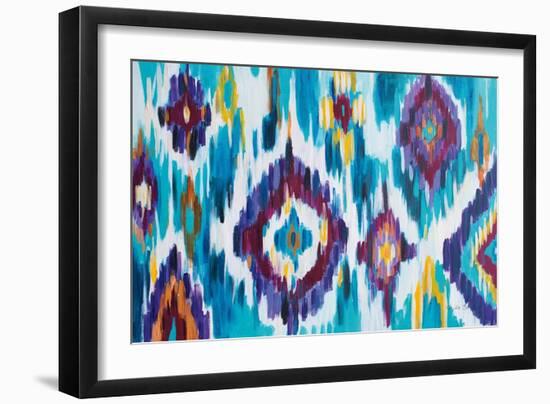 Ikat Jewel I-Farida Zaman-Framed Art Print