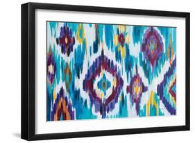 Ikat Jewel I-Farida Zaman-Framed Art Print