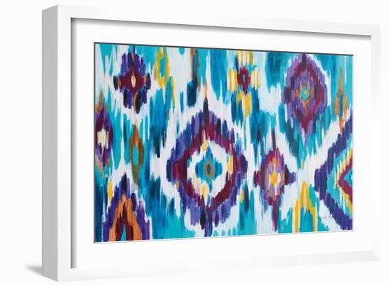 Ikat Jewel I-Farida Zaman-Framed Art Print