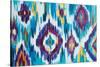 Ikat Jewel I-Farida Zaman-Stretched Canvas