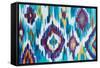 Ikat Jewel I-Farida Zaman-Framed Stretched Canvas