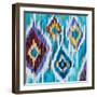 Ikat Jewel III-Farida Zaman-Framed Art Print