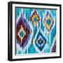 Ikat Jewel III-Farida Zaman-Framed Art Print