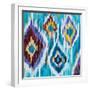 Ikat Jewel III-Farida Zaman-Framed Art Print