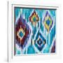 Ikat Jewel III-Farida Zaman-Framed Art Print