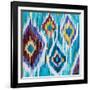 Ikat Jewel III-Farida Zaman-Framed Art Print