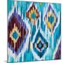 Ikat Jewel III-Farida Zaman-Mounted Art Print