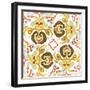 Ikat Tile II-Margaret Ferry-Framed Art Print