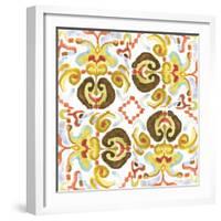 Ikat Tile II-Margaret Ferry-Framed Art Print