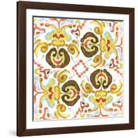 Ikat Tile II-Margaret Ferry-Framed Art Print