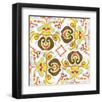 Ikat Tile II-Margaret Ferry-Framed Art Print