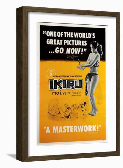 Ikiru, (AKA to Live), 1952-null-Framed Art Print