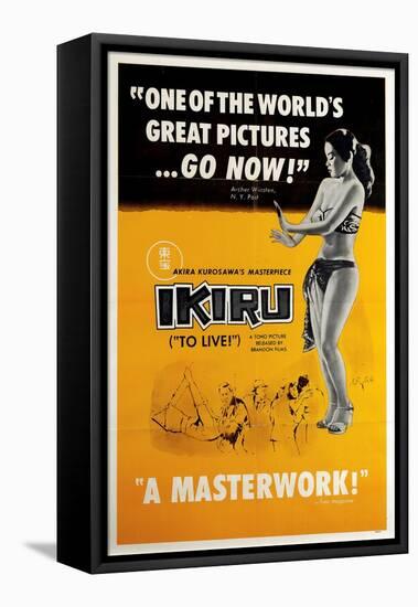 Ikiru, (AKA to Live), 1952-null-Framed Stretched Canvas