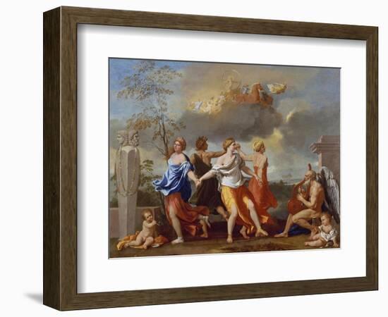 Il Ballo Della Vita Humana (A Dance to the Music of Time), 1638-1640 for Clemens Ix-Nicolas Poussin-Framed Giclee Print