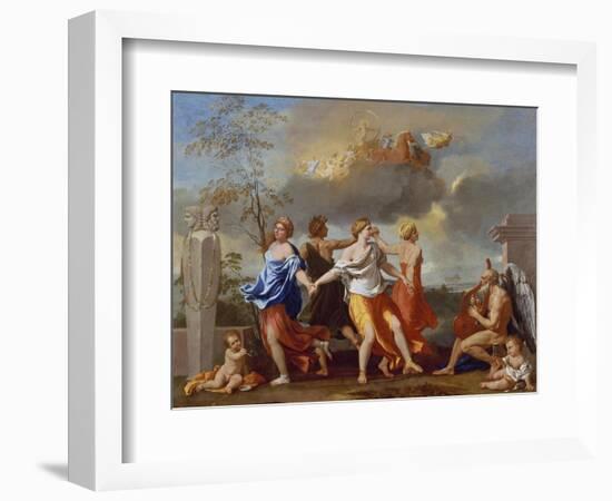 Il Ballo Della Vita Humana (A Dance to the Music of Time), 1638-1640 for Clemens Ix-Nicolas Poussin-Framed Giclee Print